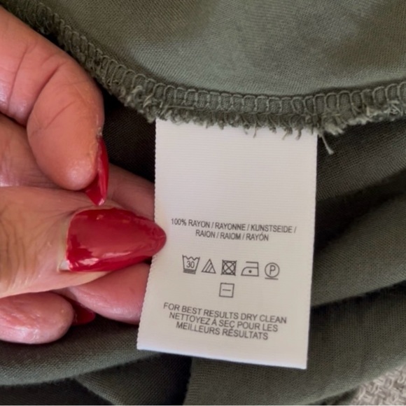 Olive Green Women's Top with Sunflower Detail - Picture 11 of 11